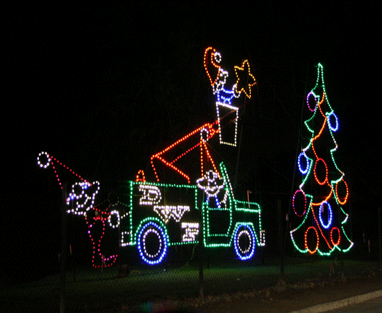 Lighting the tree