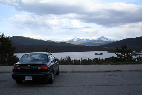 black lightning admiring the view